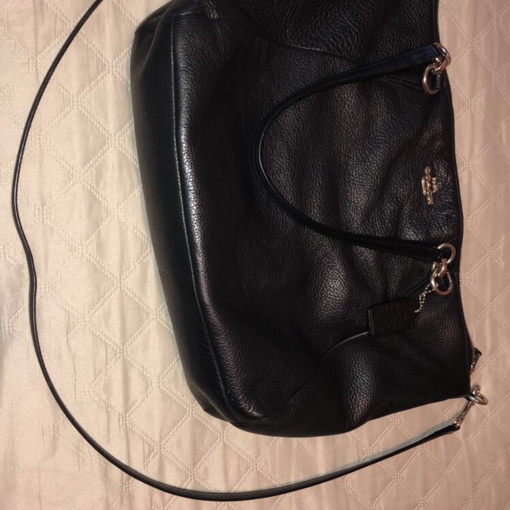 Coach Black Leather Crossbody Bag